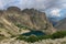 The Capitellu Lake from GR20 trail, Corse, France.