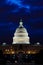 Capitol building in cloudy twilight, Washington DC