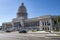 Capitol of Havana with american classic car in front, Cuba. Capitolio, Havana.