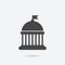 Capitol icon. Capitol vector illustration for graphic design