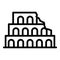 Capitol icon outline vector. Architecture travel