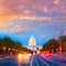 Capitol sunset Pennsylvania Ave Washington DC