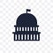 Capitol transparent icon. Capitol symbol design from United stat