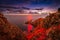 Capo Ferro lighthouse in Sardinia, Italy