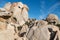 Capo testa amazing granite rock formations in sardinia