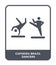 capoeira brazil dancers icon in trendy design style. capoeira brazil dancers icon isolated on white background. capoeira brazil