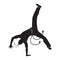 Capoeira dancer silhouette