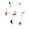 Capoeira silhouettes