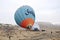 Cappadocia air balloon balloon accident before flight in Cappadocia, Turkey