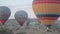 Cappadocia. balloons, hot, air, turkey