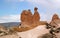 Cappadocia. Camel geological formations, obtained because of erosion.