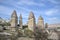 Cappadocia fairy chimneys, Nevsehir in Turkey