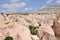 Cappadocia Rock Formations, Red Rose Valley, Goreme, Turkey