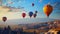 Cappadocia's Aerial Ballet: Hot Air Balloons Painting the Skies