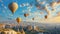 Cappadocia's Aerial Ballet: Hot Air Balloons Painting the Skies