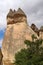 Cappadocia, stone pillars created by nature through erosion.