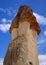 Cappadocia, stone pillars created by nature through erosion.