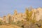 Cappadocia tuff formation beautiful autumn landscape