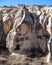 Cappadocia Turkey Anatolian Hillside with Cave Dwelling Openings