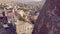 Cappadocia Turkey city view from the top shooting a drone.
