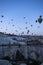 Cappadocia, Turkey, Europe, hot air balloons, dawn, adventure, fairy, landscape, natural wonders, valley, nature, aerial view