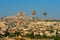 Cappadocia in Turkey with extraordinary hot air balloons in the sky