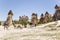 Cappadocia, Turkey. Scenic view of the pillars of weathering in the Valley of the monks (Pashabag)