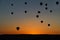 Cappadocia / Turkey, Urgup, Goreme, Nevsehir, balloons landscape