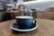 Cappuccino in coffeeshop