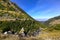 Capra river and Fagaras mountains alongside the famous Transfagarasan road