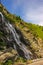 Capra waterfall on the course of the river Capra by the famous road Transfagarasan