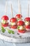 Caprese salad skewer appetizers