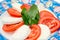 Caprese. Tomato and mozzarella salad