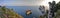 Capri - Foto panoramica dei faraglioni dal sentiero