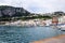 Capri harbor, tourist destination