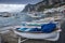 Capri island fishery boat ,mediterranean sea southern of italy