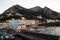 Capri Island, Italy - 29 March 2019: Evening view of marina with different boats. Old Town district. Capri, Italy