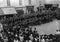 CAPRI, ITALY, 1931 - The city authorities hold a public ceremony in the famous Piazzetta di Capri with the Fascist Youth and the