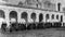 Capri, Italy, 1931 - Young people from Capri await their turn in the Charterhouse during the Fascist day