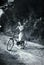 Capri, Italy, 1932 - A girl smiles cheerfully with her bicycle