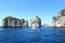 Capri , Italy: The famous Faraglioni rock stacks