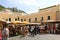 CAPRI, ITALY - JULY 2, 2018: view of Capri Piazzetta square with tourists and the Municipio town hall of Capri, Italy.