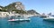 Capri, Italy- view of the Marina Piccola from the water