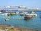 Capri, Naples, Italy. The harbor of the village Marina Grande