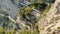 Capri - Panoramica della Via Krupp dai Giardini di Augusto