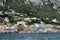 Capri Town and Coastline Seen From Offshore