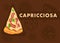 Capricciosa Pizza Web Banner Cartoon Template