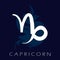 Capricorn zodiac symbol. Predicting the future with the signs of the zodiac.