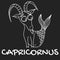 Capricornus zodiac sign for horoscope in vector EPS8