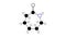 caprolactam molecule, structural chemical formula, ball-and-stick model, isolated image cyclic amide
